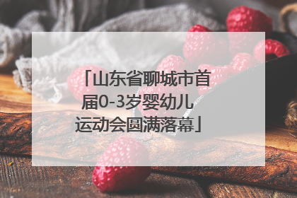山东省聊城市首届0-3岁婴幼儿运动会圆满落幕