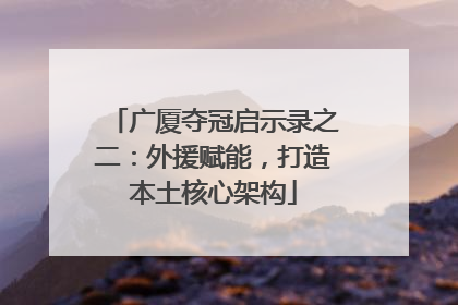 广厦夺冠启示录之二：外援赋能，打造本土核心架构