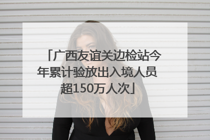 广西友谊关边检站今年累计验放出入境人员超150万人次