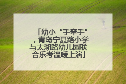 幼小“手牵手”，青岛宁夏路小学与太湖路幼儿园联合乐考温暖上演