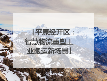 平原经开区：智慧物流重塑工业搬运新场景