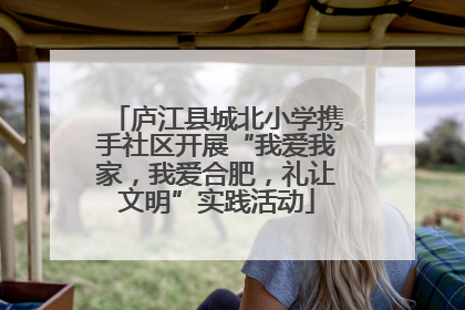庐江县城北小学携手社区开展“我爱我家，我爱合肥，礼让文明”实践活动