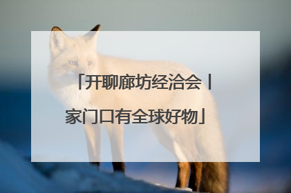 开聊廊坊经洽会丨家门口有全球好物