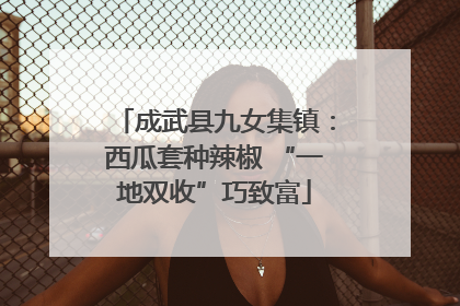 成武县九女集镇：西瓜套种辣椒 “一地双收”巧致富