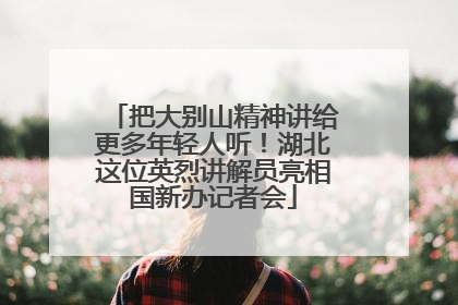 把大别山精神讲给更多年轻人听！湖北这位英烈讲解员亮相国新办记者会