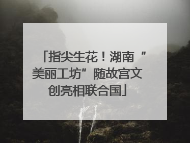 指尖生花！湖南“美丽工坊”随故宫文创亮相联合国