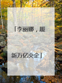李丽娜，履新万亿央企