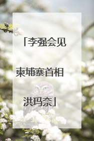 李强会见柬埔寨首相洪玛奈
