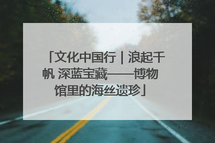 文化中国行｜浪起千帆 深蓝宝藏——博物馆里的海丝遗珍