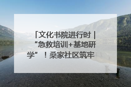 文化书院进行时｜“急救培训+基地研学”！桑家社区筑牢居民健康防线