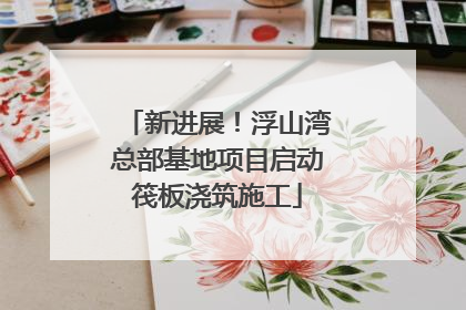 新进展！浮山湾总部基地项目启动筏板浇筑施工