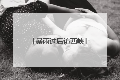 暴雨过后访西峡