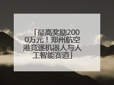 最高奖励2000万元！郑州航空港竞逐机器人与人工智能赛道