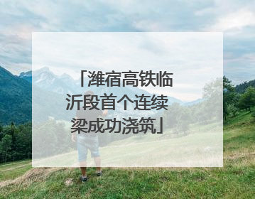 潍宿高铁临沂段首个连续梁成功浇筑