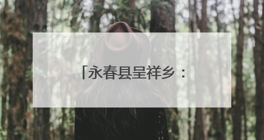 永春县呈祥乡：念好“山海经”奏响“振兴曲”