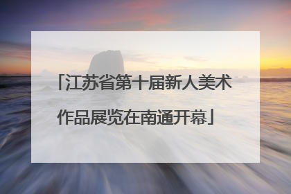 江苏省第十届新人美术作品展览在南通开幕