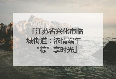 江苏省兴化市临城街道：浓情端午 “粽”享时光