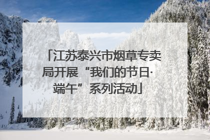 江苏泰兴市烟草专卖局开展“我们的节日·端午”系列活动