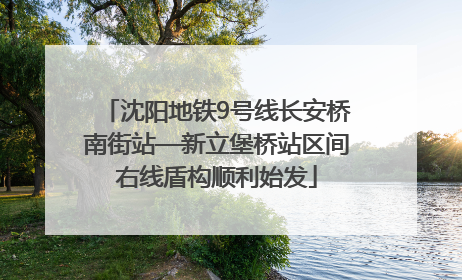 沈阳地铁9号线长安桥南街站—新立堡桥站区间右线盾构顺利始发