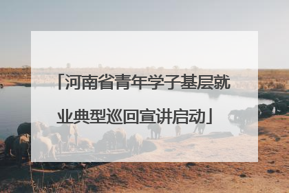 河南省青年学子基层就业典型巡回宣讲启动