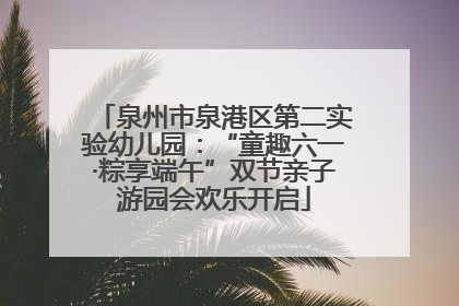 泉州市泉港区第二实验幼儿园：“童趣六一·粽享端午”双节亲子游园会欢乐开启