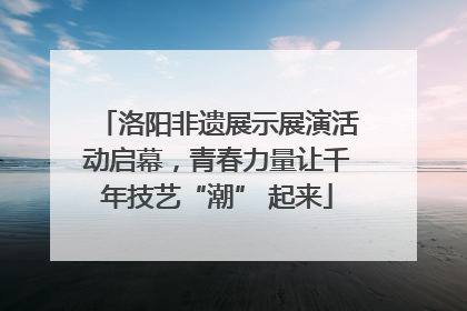 洛阳非遗展示展演活动启幕，青春力量让千年技艺“潮” 起来