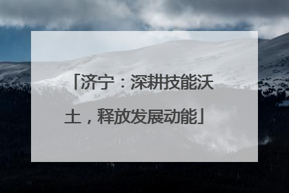 济宁：深耕技能沃土，释放发展动能