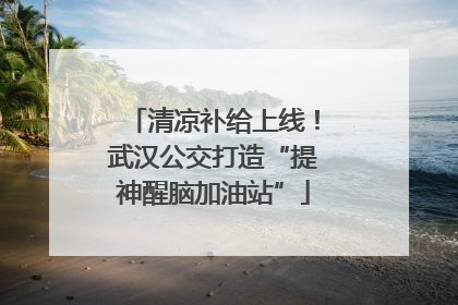 清凉补给上线！武汉公交打造“提神醒脑加油站”