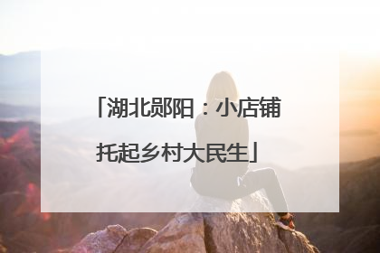 湖北郧阳：小店铺托起乡村大民生