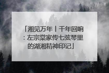 湘见万年丨千年回响：左宗棠家传七弦琴里的湖湘精神印记