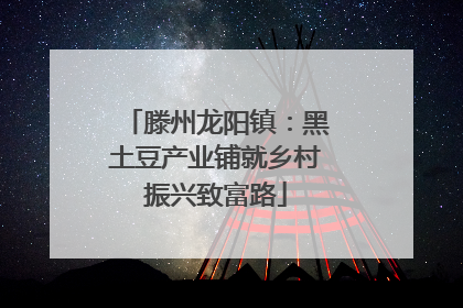滕州龙阳镇：黑土豆产业铺就乡村振兴致富路