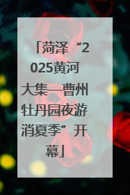 菏泽“2025黄河大集—曹州牡丹园夜游消夏季”开幕
