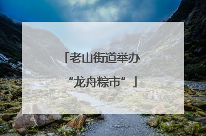 老山街道举办“龙舟粽市”