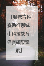 聊城青科赛助推聊城市科技教育省赛硕果累累