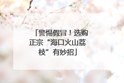 警惕假冒！选购正宗“海口火山荔枝”有妙招