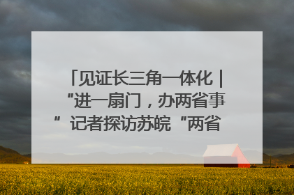 见证长三角一体化｜“进一扇门，办两省事”记者探访苏皖“两省一街”警务室