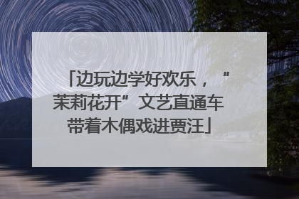 边玩边学好欢乐，“茉莉花开”文艺直通车带着木偶戏进贾汪