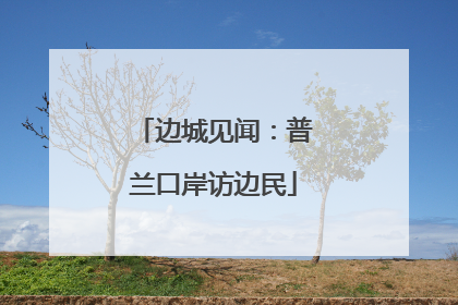 边城见闻：普兰口岸访边民