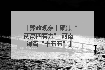 豫政观察｜聚焦“两高四着力” 河南谋篇“十五五”