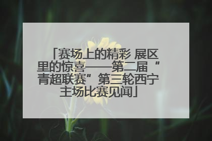 赛场上的精彩 展区里的惊喜——第二届“青超联赛”第三轮西宁主场比赛见闻
