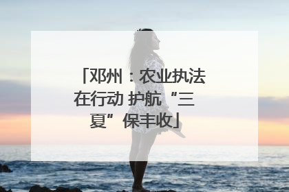 邓州：农业执法在行动 护航“三夏”保丰收