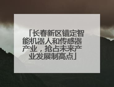 长春新区锚定智能机器人和传感器产业，抢占未来产业发展制高点