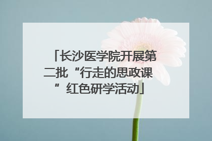 长沙医学院开展第二批“行走的思政课”红色研学活动