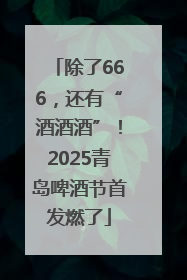 除了666，还有“酒酒酒”！2025青岛啤酒节首发燃了