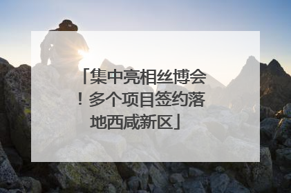 集中亮相丝博会！多个项目签约落地西咸新区