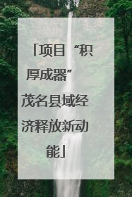 项目“积厚成器” 茂名县域经济释放新动能