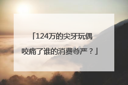 124万的尖牙玩偶 咬痛了谁的消费尊严？