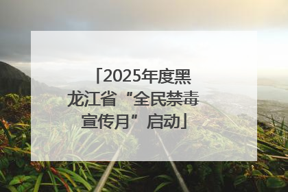 2025年度黑龙江省“全民禁毒宣传月”启动