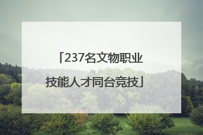 237名文物职业技能人才同台竞技